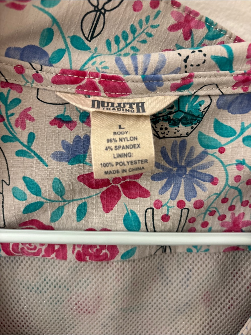 Duluth Trading Co Floral Utility Vest - Picture 5 of 7